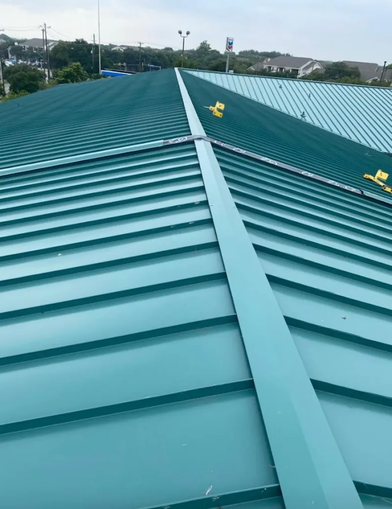 Green commercial metal roof ridge and valley for Metal Roof Repair in Chanceford